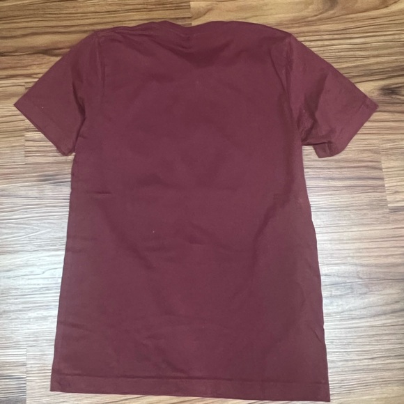 Maroon Anatomical Heart Tee Shirt, size small - Picture 3 of 3